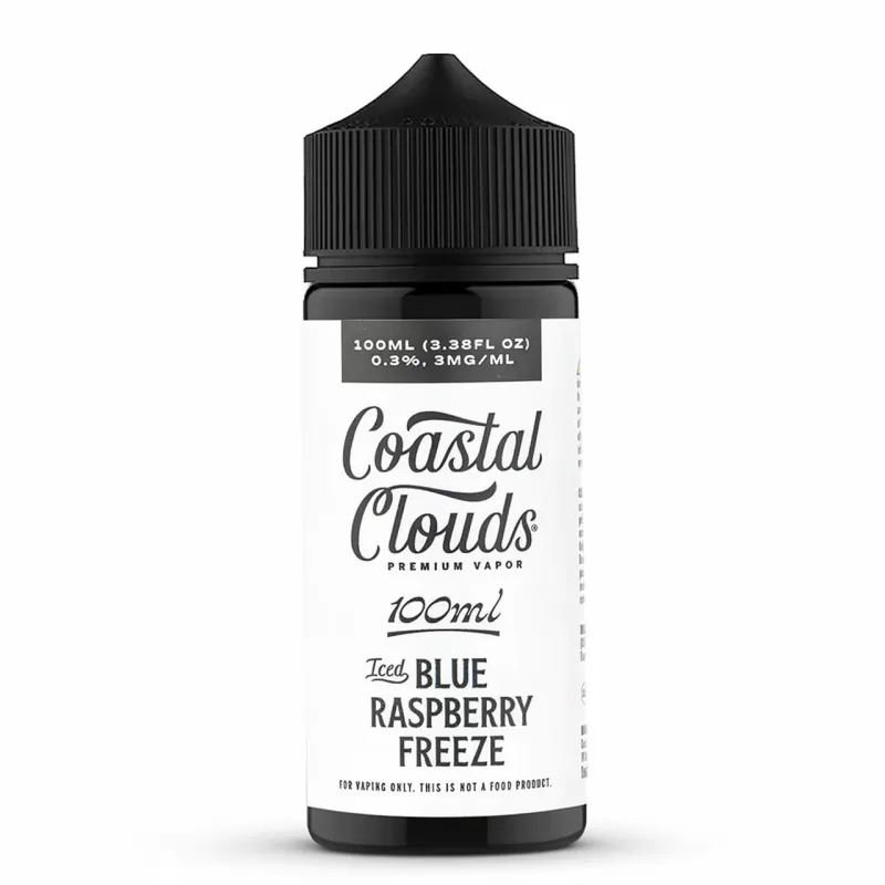 Coastal Clouds – Iced Blue Raspberry Freeze 100mL – Menthol