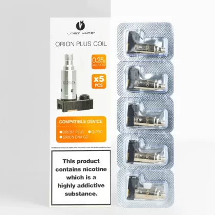 Lost Vape Orion Plus 0.25ohm Mesh Coils 5-Pack