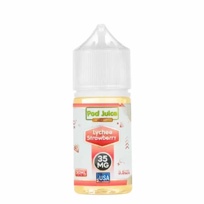 Pod Juice Lychee Strawberry Salt Nic – Refreshing 30mL