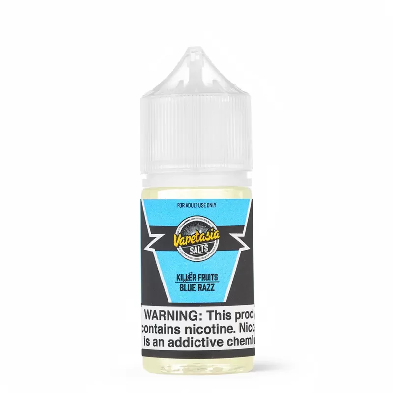 Vapetasia Killer Fruits Blue Razz Salt – Electrifying 30mL.