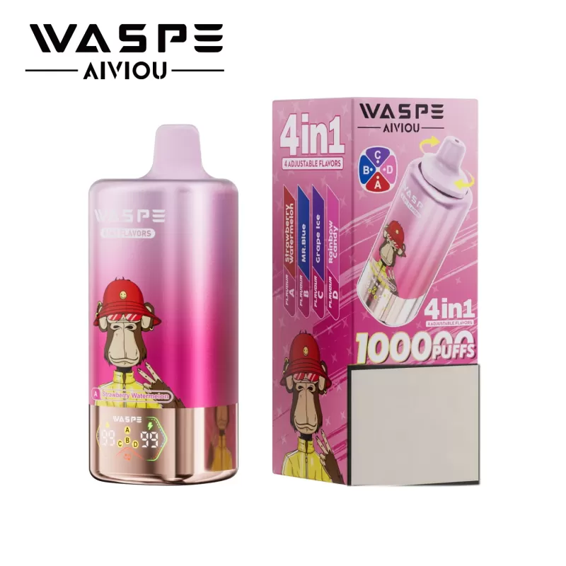 WASPE 100K | 4-in-1 quad option, 100000 puffs, bulk disposable vape - Image 3