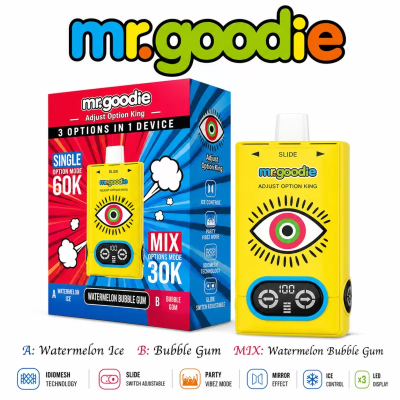 Mr.Goodie Adjust option King 60000 Puffs | triple option bulk disposable vape - Image 2