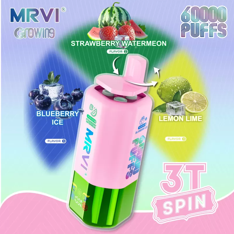 MRVI GROWING 60K 3T SPIN 60000 Puffs | triple option bulk disposable vape - Image 3