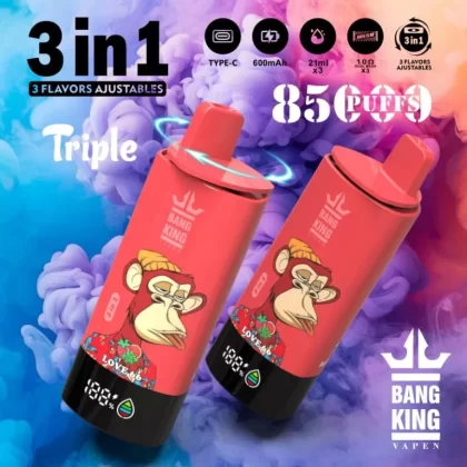 Bang King 85K 3-in-1 85000 Puffs | triple option bulk disposable vape