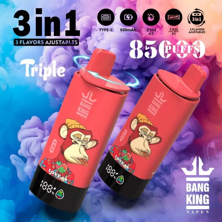 Bang King 85K 3-in-1 85000 Puffs | triple option bulk disposable vape