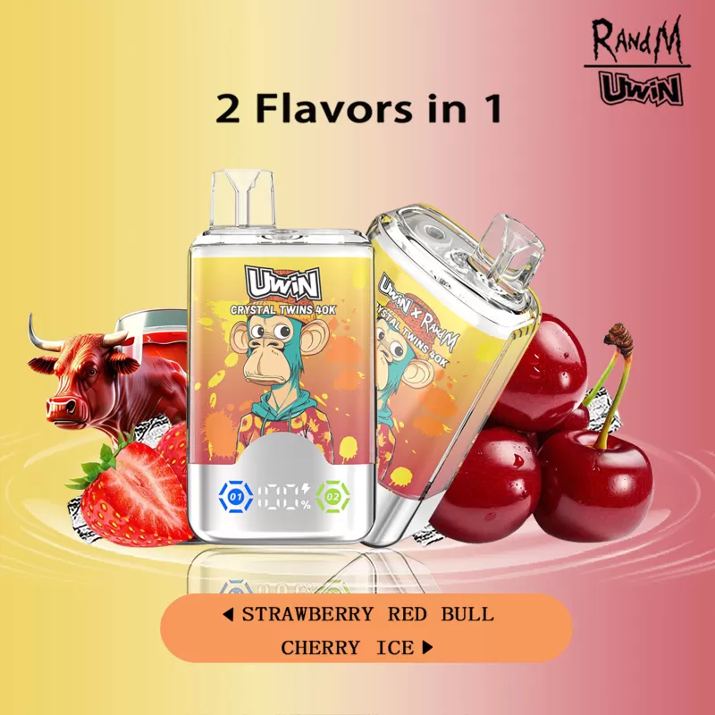 Uwin Crystal Twins 40K | dual option 40000 puffs, mesh coil bulk disposable vape - Image 3