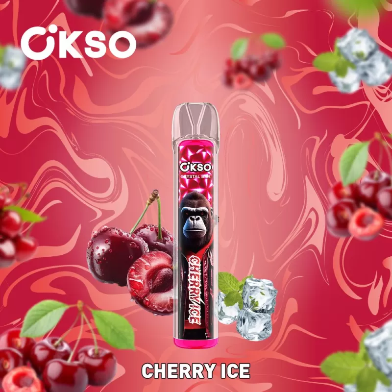 OKSO Crystal Bar 800 Puffs | mesh coil, RGB LED, 0β5% strength bulk disposable vape
