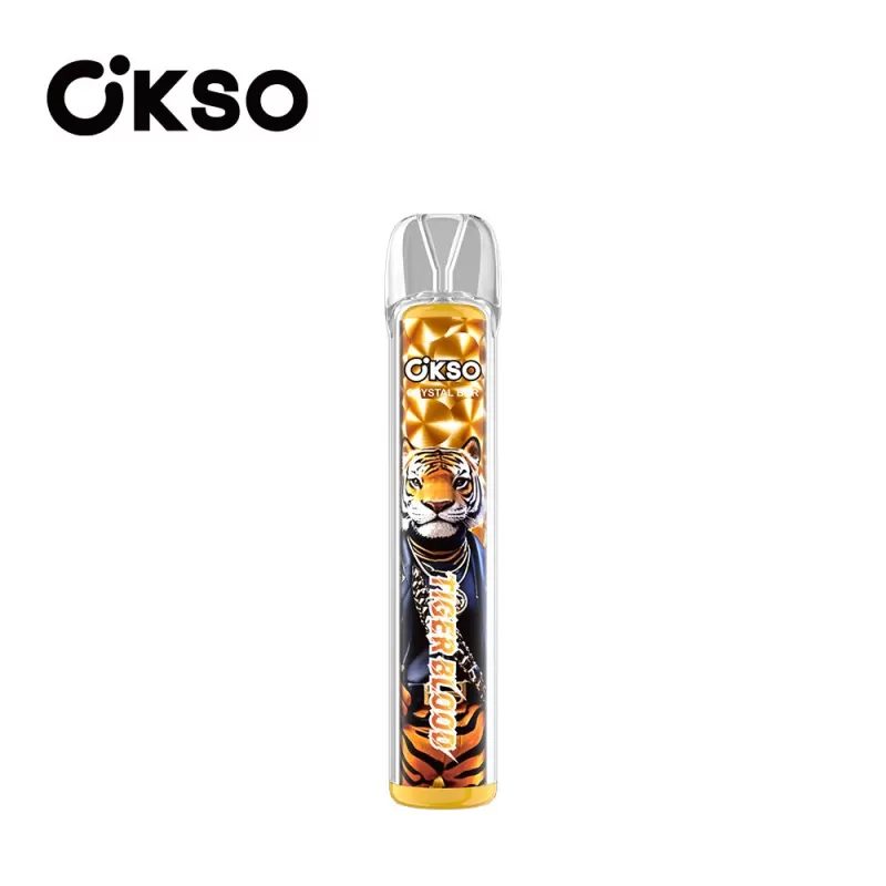 OKSO Crystal Bar 800 Puffs | mesh coil, RGB LED, 0β5% strength bulk disposable vape - Image 2
