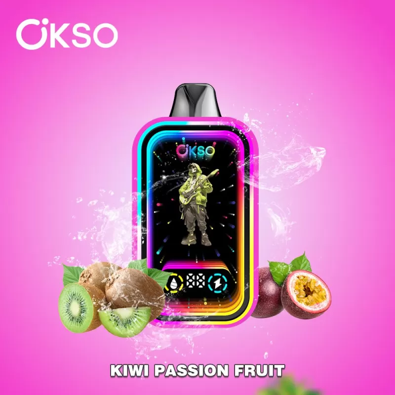 OKSO Magic Mirror 50000 Puffs | RGB LED, dual Mesh, LED Display, 40mL rechargeable bulk disposable vape