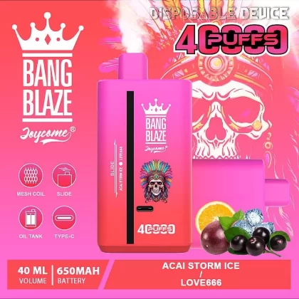 Bang Blaze 40K 40000 Puffs | dual option, 40mL, 32 options, rechargeable bulk disposable vape