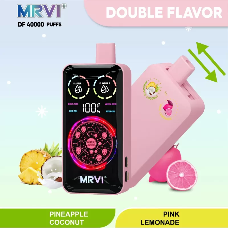 MRVI DF 40000 Puffs | double option, 40ml capacity disposable vape bulk wholesale