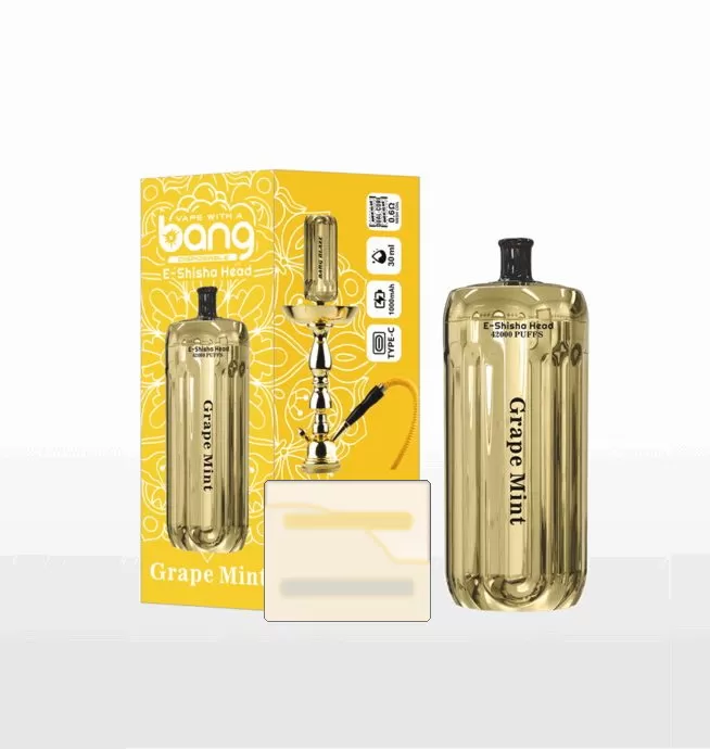 Bang E-Shisha Head 42000 Puffs | 42K puffs gold LED display bulk disposable vape - Image 3