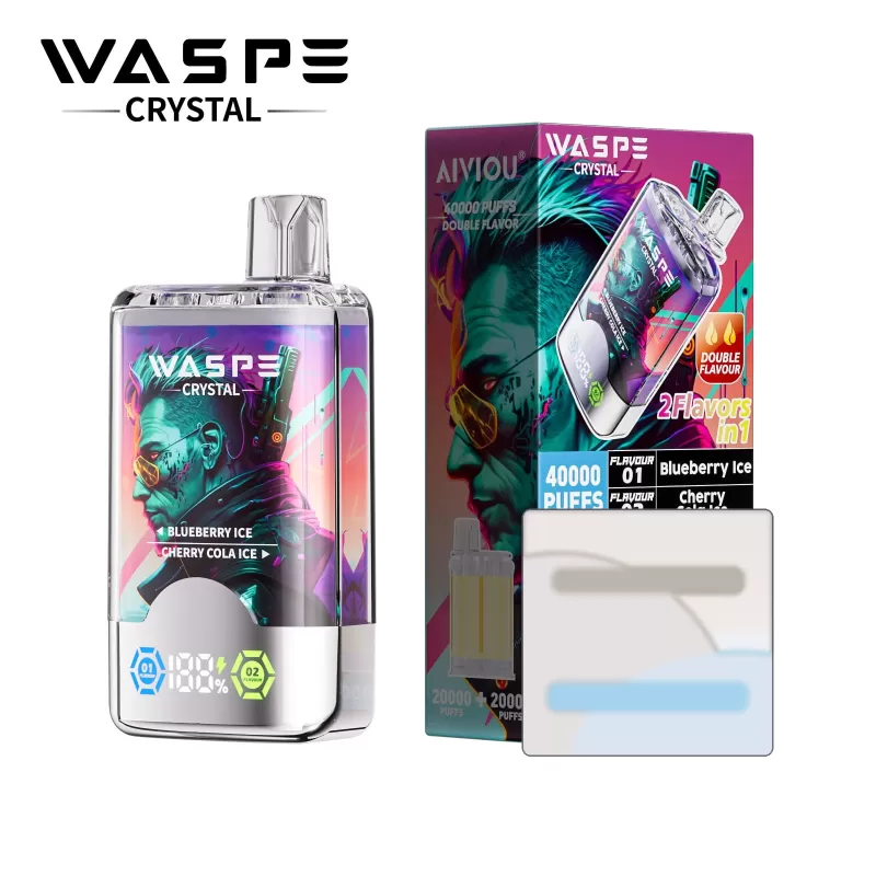 WASPE Crystal 40K 40000 Puffs | double option rechargeable disposable vape bulk buy wholesale - Image 2