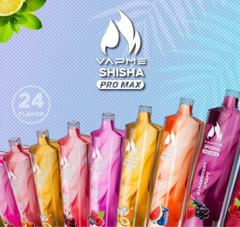 Vapme Shisha Pro Max 20000 Puffs | 0%-5% strength, 28mL, 24 options, bulk disposable vape - Image 2