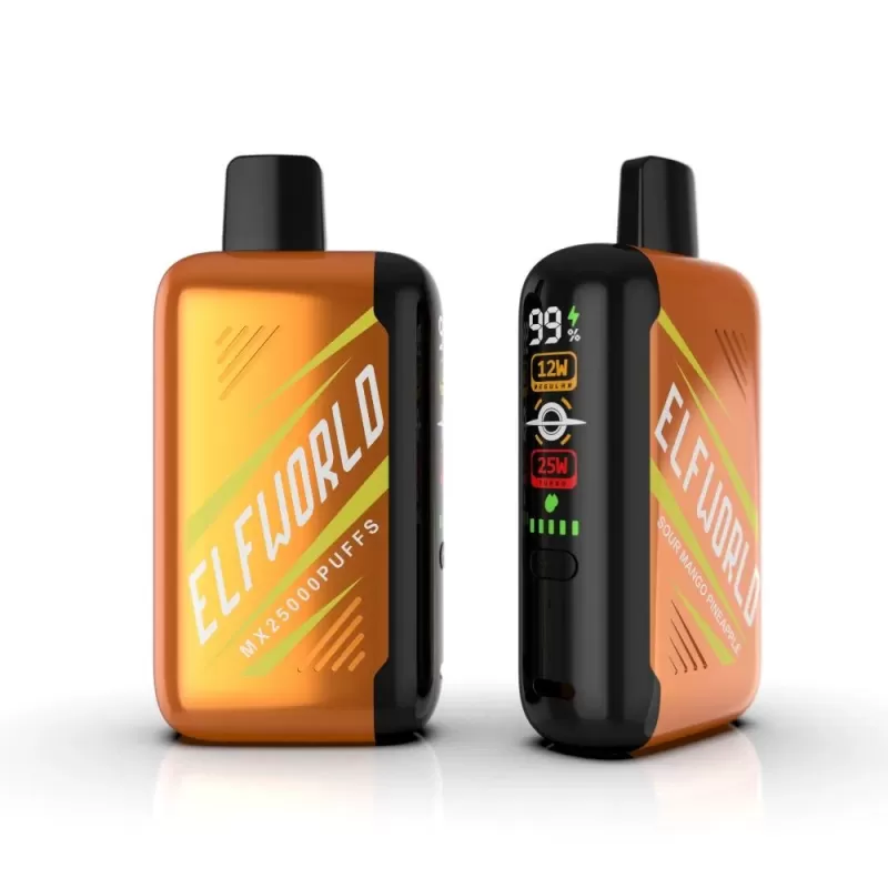 Elfworld MX 25000 Puffs | 0%-5% strength, 25mL, digital display, airflow control, bulk disposable vape - Image 3