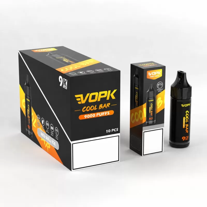 VOPK Cool Bar 9000 Puffs | 3% strength, 15mL, airflow control, bulk disposable vape - Image 2