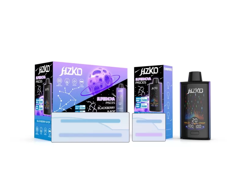 HZKO Supernova 25000 Puffs | 0%-5% strength, bulk disposable vape - Image 2