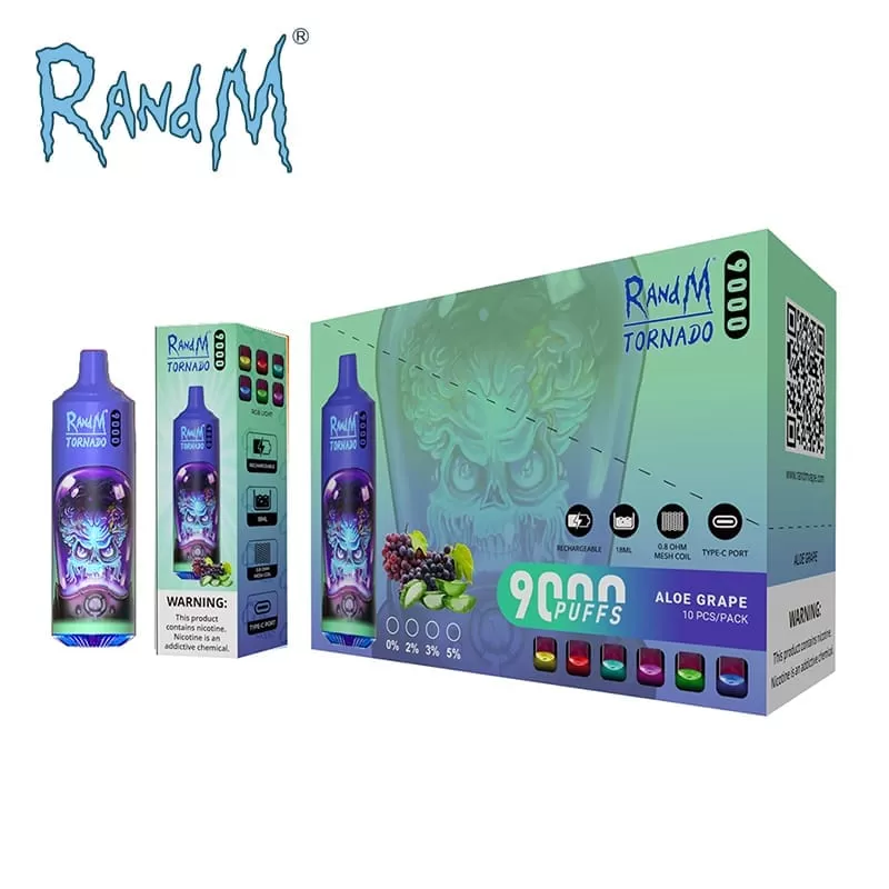 Fumot RandM Tornado Pro 9000 Puffs | 0%-5% strength, 18mL, bulk disposable vape - Image 2