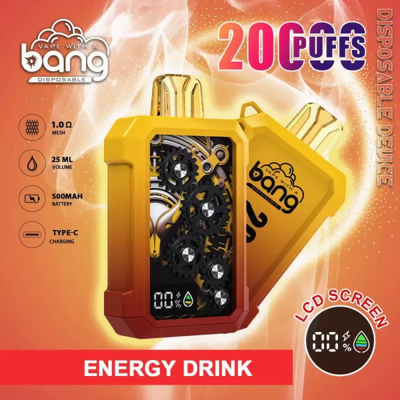 Bang Gear Tick Tock 20000 Puffs | 0%-5% strength, bulk disposable vape pen