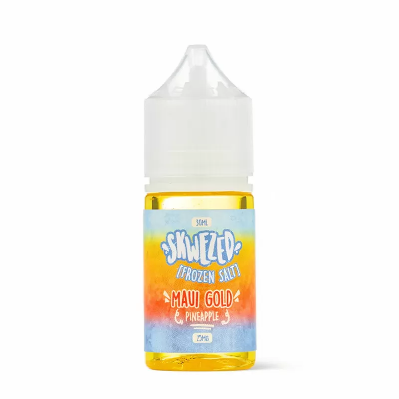 Skwezed Salt Frozen Maui Gold 30mL – Pineapple Vape Juice 50/50 - Image 2