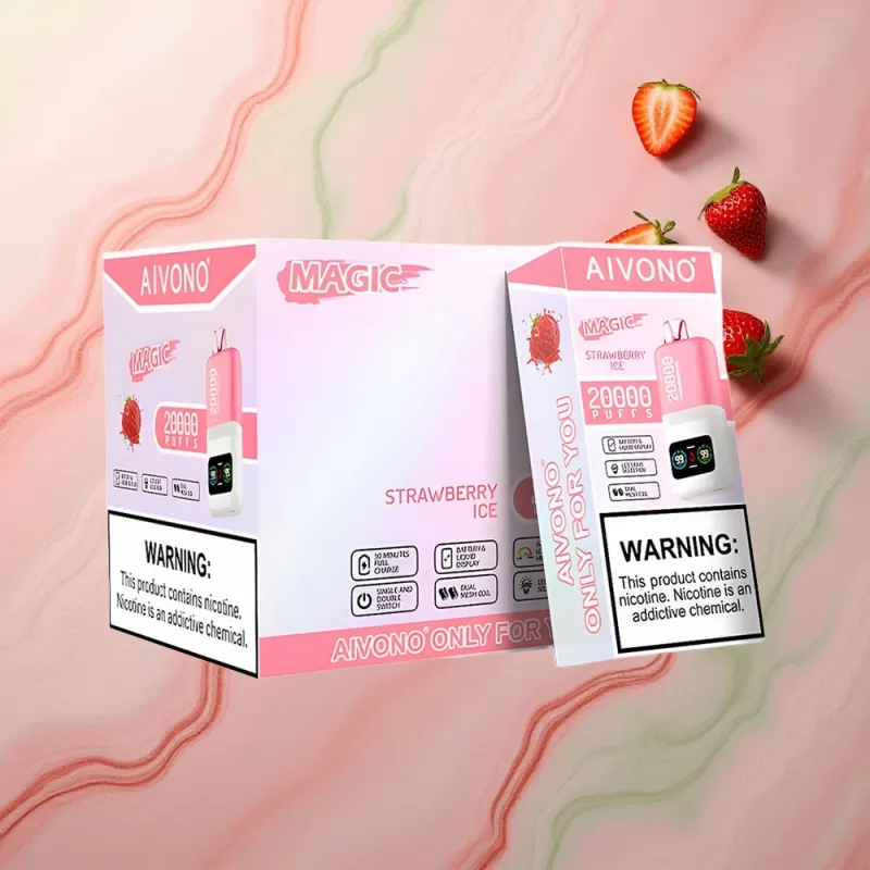 Aivono Aim Magic 20000 Strawberry Ice Dual Mesh LCD - Image 2