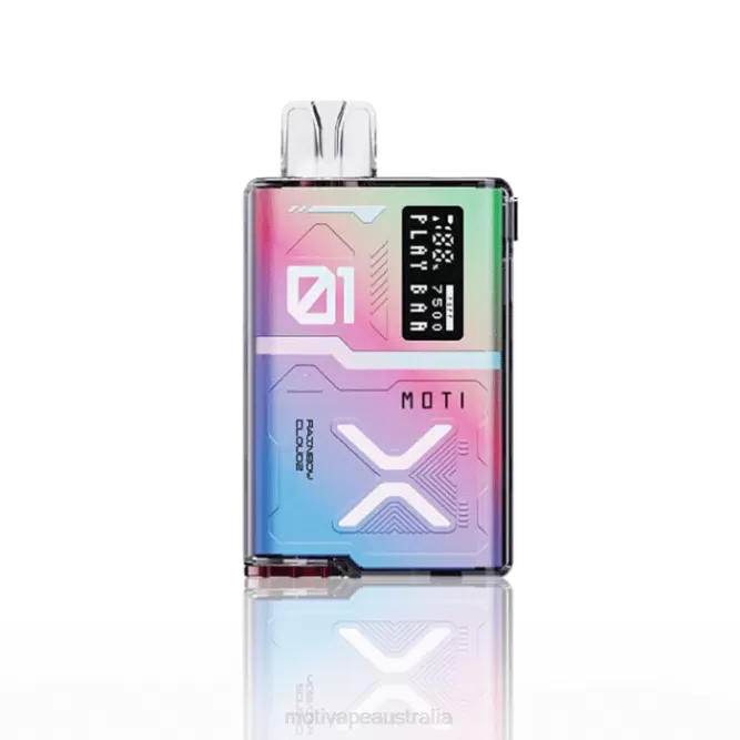 MOTI vape pods Australia – MOTI Play Bar 7500 Disposable Vape (5%, 7500 Puffs) Tropical Rainbow Blast 6422T54 - Image 2