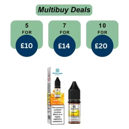 Crystal Prime 7000 Nic Salts 10ml E-Liquid - Gumy Bear / 10mg