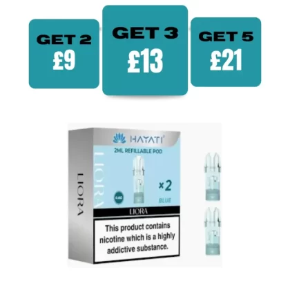 Hayati Liora Refilleable Replacement Pods (Pack of 2) - £4.99 or 2 for £9 - Purple