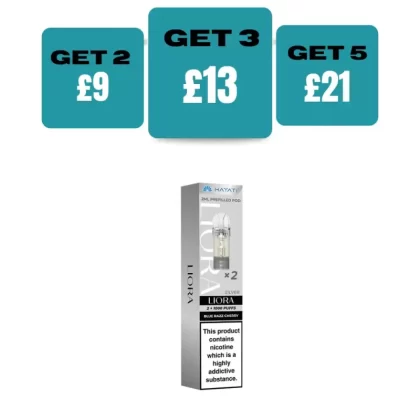 Hayati Liora Prefilled Pods - £4.99 or 2 for £9 - Strawberry Cherry Cranberry