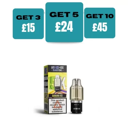 SKE Bar 15K Prefilled Pod Refills - £5.99 or 3 for £15 - Cola Ice