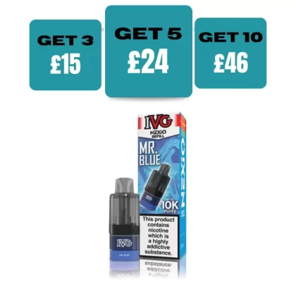 IVG Nexio 10K Prefilled Refill Pods - £5.99 or 3 for £15 - Rainbow Burst
