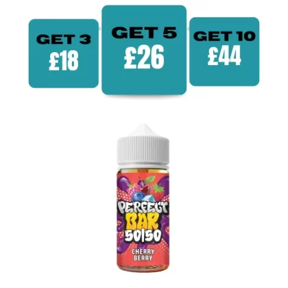 Perfect Bar 100ML Eliquid Shortfill - £6.99 or 3 for £18 - Cherry Cola