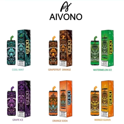 AIVONO Winner 6000 Puffs | 0%-5% strength, 26mL, dual mesh, LCD display, bulk vape