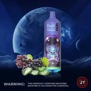 RandM Tornado 9000 Puffs | 0%-5% strength, bulk disposable vape - Image 3