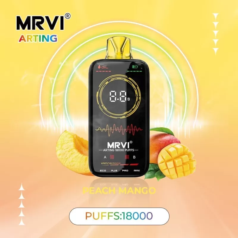 MRVI 18000 Puffs | 2%-5% strength, 26mL, dual mesh, adjustable heating, bulk vape