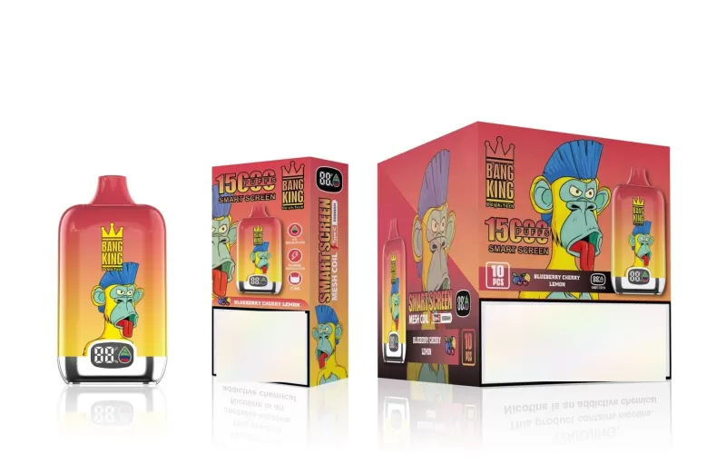 Bang King Smartscreen 15000 Puffs | 0%-5% strength, 25mL, smart display, bulk vape - Image 2