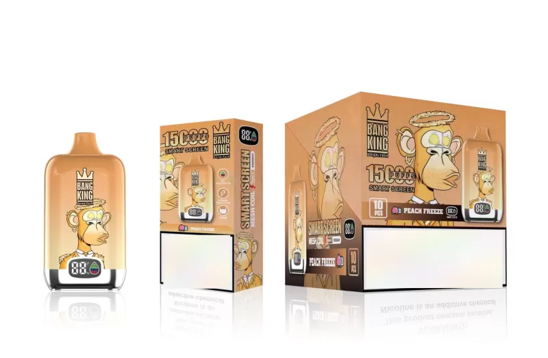 Bang King Smartscreen 15000 Puffs | 0%-5% strength, 25mL, smart display, bulk vape - Image 3