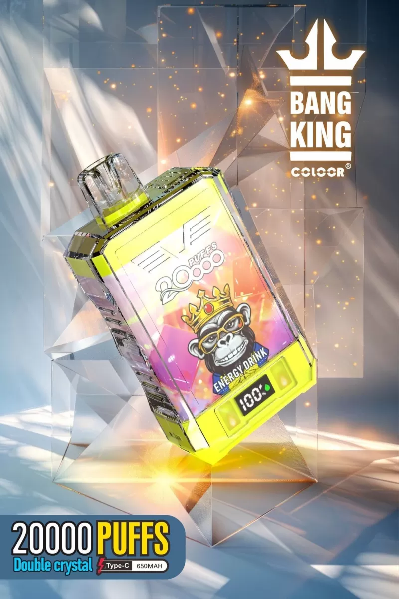 Bang King Double Crystal 20000 Puffs | 0%-5% strength, 25mL, 650mAh, bulk vape