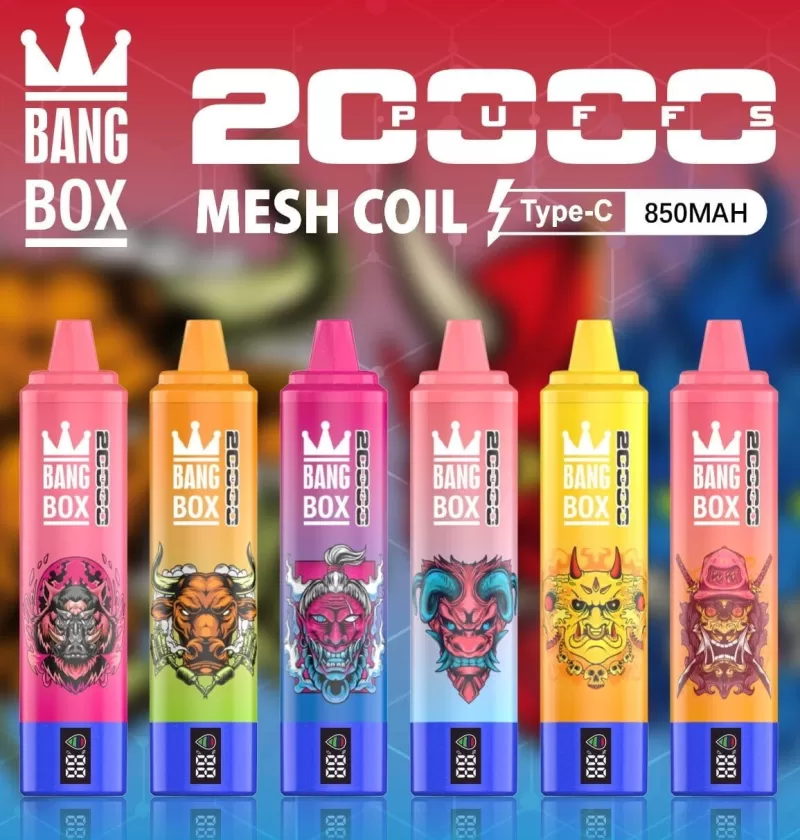 Bang Box 20000 Puffs | 0%-5% strength, 35mL, bulk disposable vape
