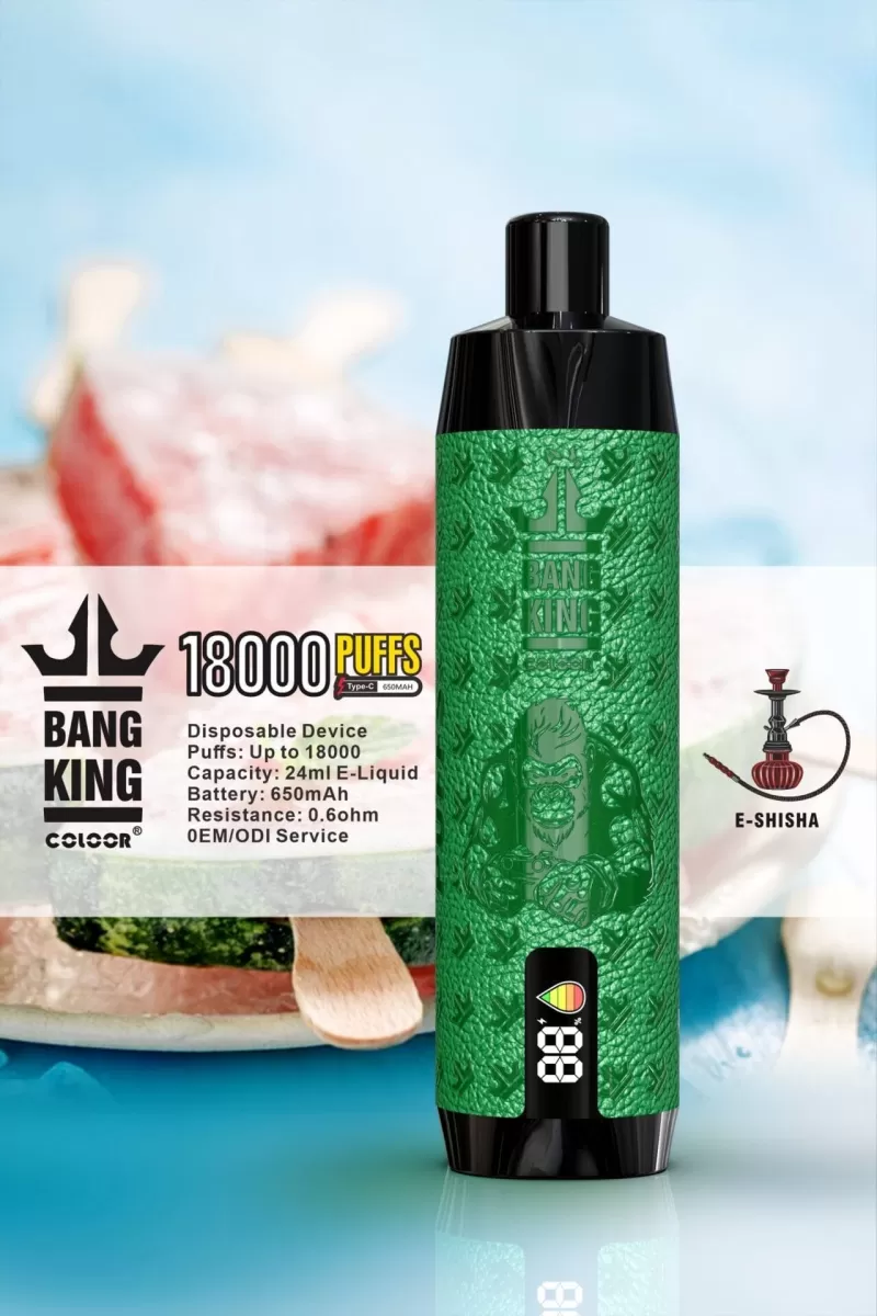 Bang Smart Screen Crown Bar 18000 Puffs | 0%-5% strength, bulk vape pen - Image 2