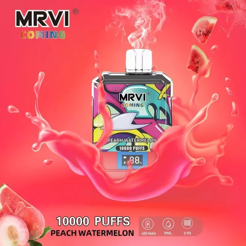 MRVI Coming 10000 Puffs | 0%-5% strength, 19mL, 650mAh, power display, bulk disposable vape - Image 2