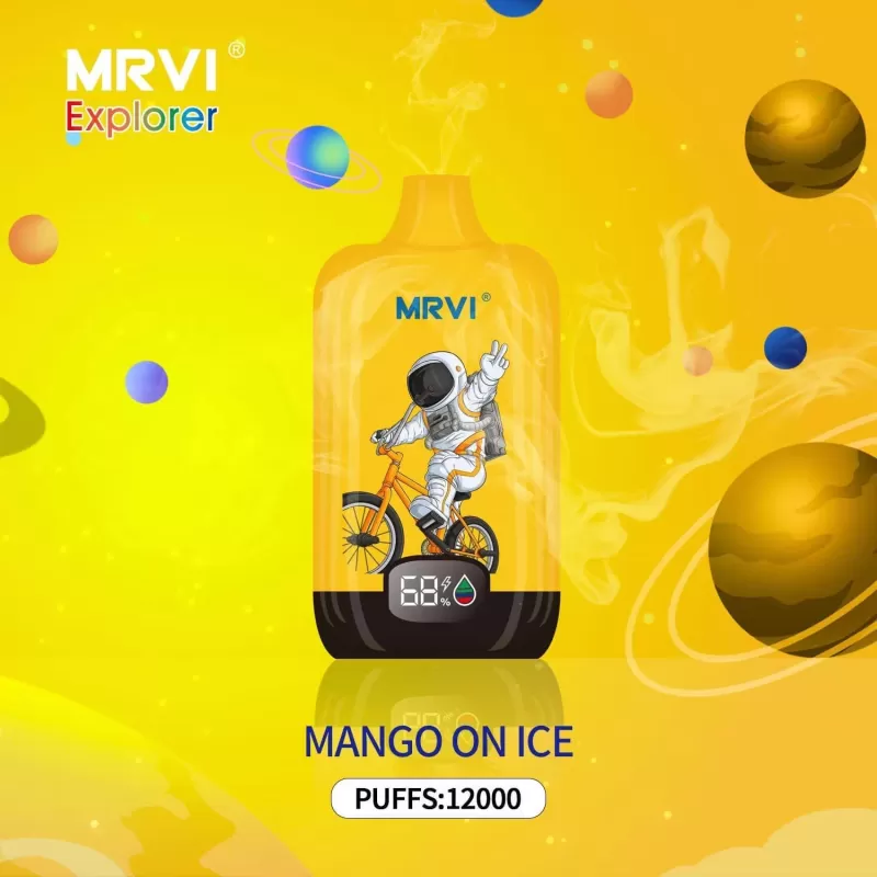 MRVI Explorer 12000 Puffs | 0%-5% strength, 22mL, 650mAh, power display, bulk vape - Image 3