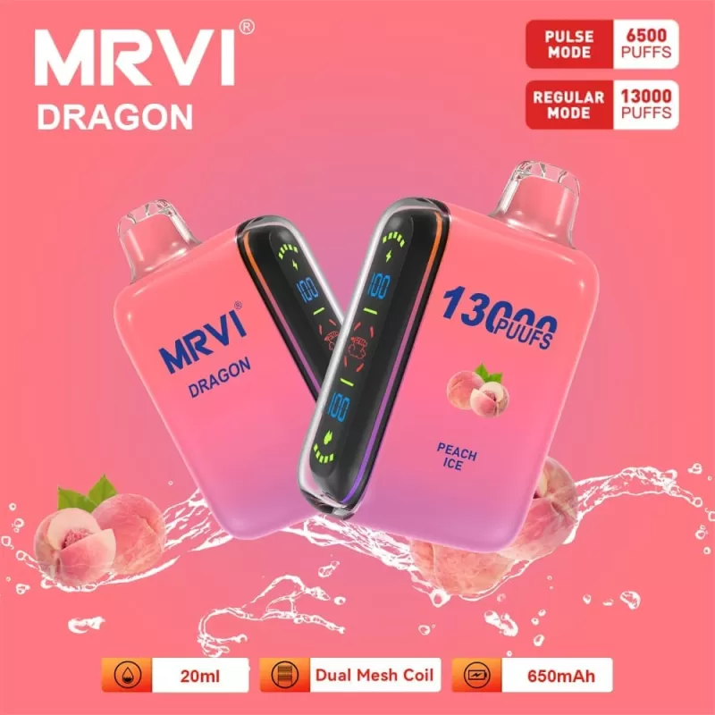 MRVI Dragon 13000 Puffs | 2%-5% strength, 20mL, dual mesh, dual mode, bulk vape - Image 3