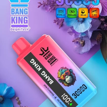 Bang King 30000 Puffs | long-lasting dual option switching, LCD, bulk buy disposable vape