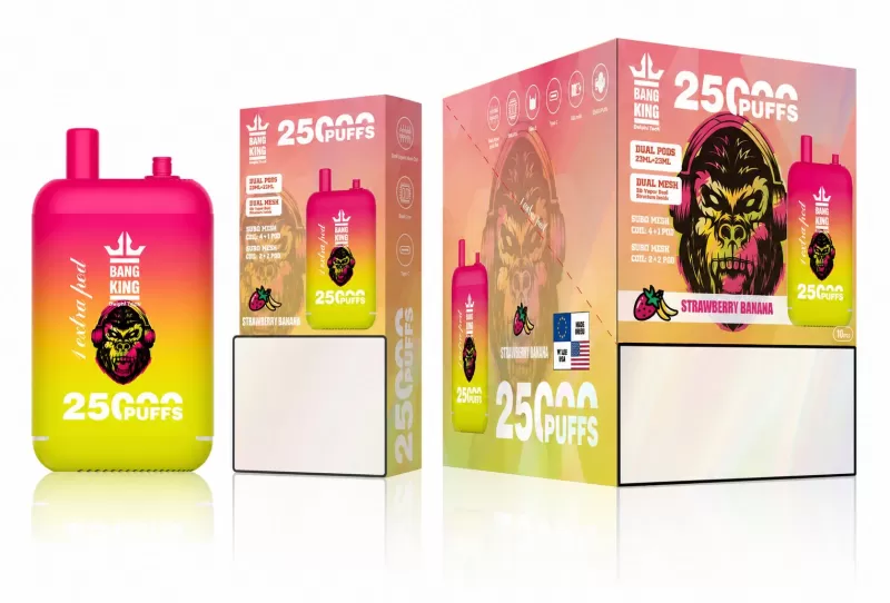 Bang King 25000 Puffs | dual pods 0%-5% strength, 46mL 650mAh bulk disposable vape - Image 2