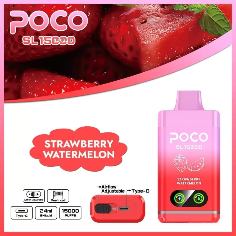 Poco SL 15000 Puffs | adjustable airflow, 0%-5% strength, bulk disposable vape - Image 3