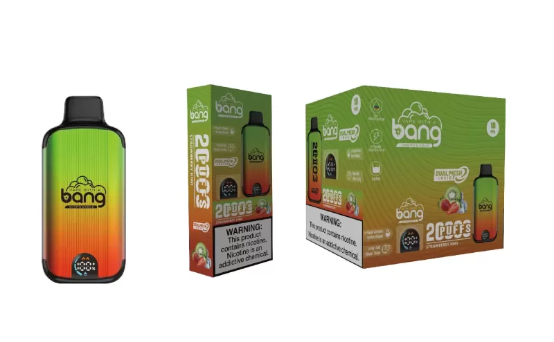 Bang King 20000 Puffs | dual mesh 0%-5% strength, LED display, bulk disposable vape - Image 2