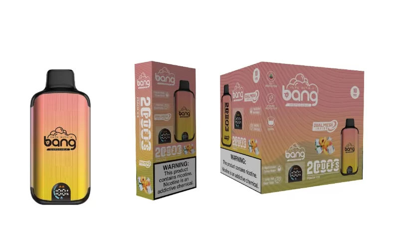 Bang King 20000 Puffs | dual mesh 0%-5% strength, LED display, bulk disposable vape - Image 3