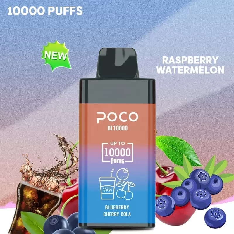 POCO BL10000 Puffs | adjustable airflow, 5% strength, bulk disposable vape