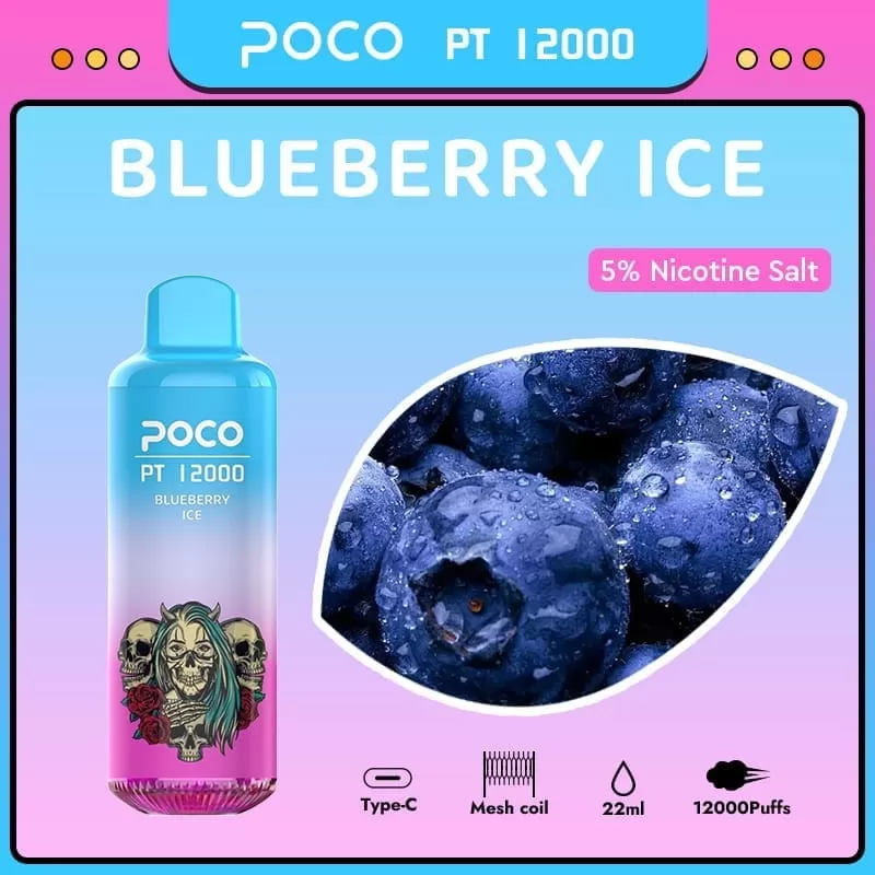 POCO PT 12000 Puffs | adjustable airflow, 5% strength, bulk disposable vape - Image 2